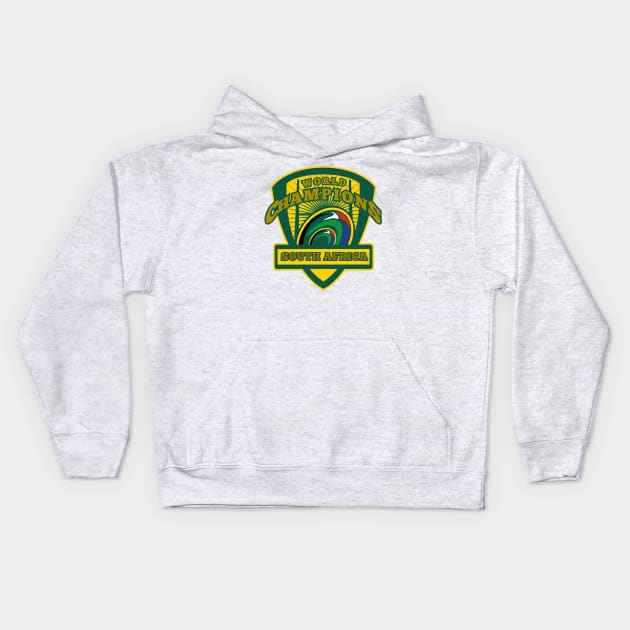 South Africa Rugby World Champions Memorabilia Kids Hoodie by CGD